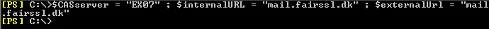 Set Server Name Server Url