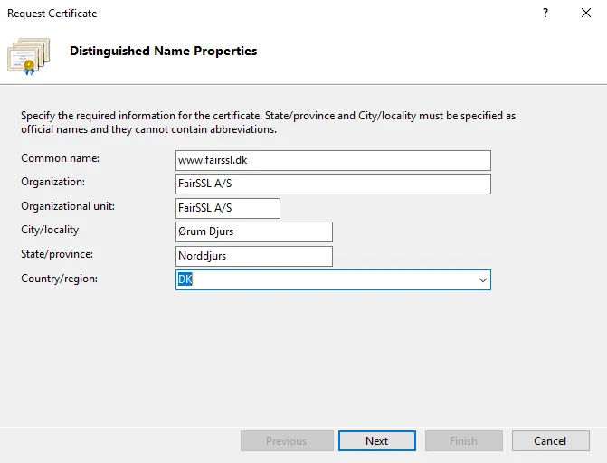 Distinguished Name Properties