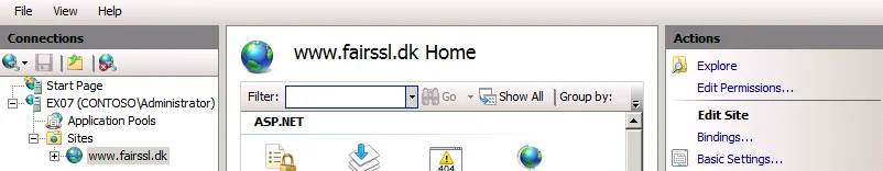 Standard bindinger oversigt