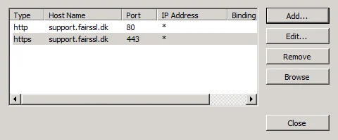 Wildcard-binding resultat