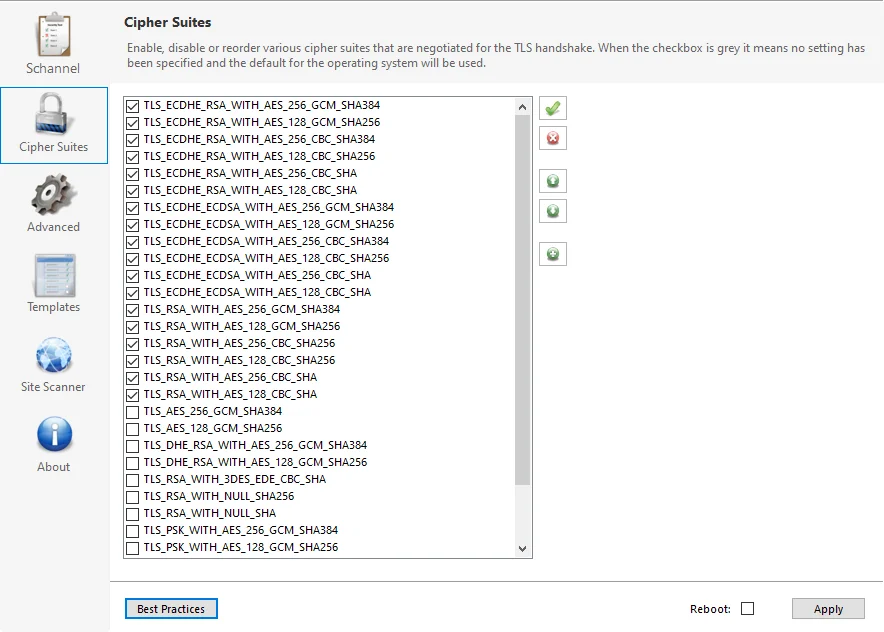 Cipher Suites Best Practices