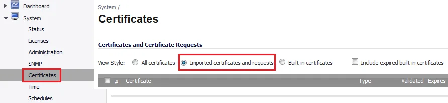 Import Certificates And Requests
